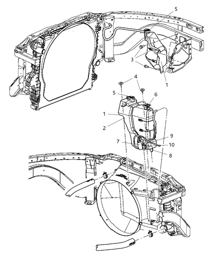 2006 Dodge Ram 2500 Coolant Tank Diagram