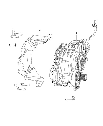 2015 Dodge Journey Power Transfer Unit Mounting Diagram 1