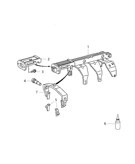 2015 Ram 2500 Shift Forks & Rails Diagram