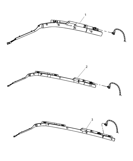 2009 Dodge Ram 1500 Airbag-Sidecurtain Diagram for 52029423AA