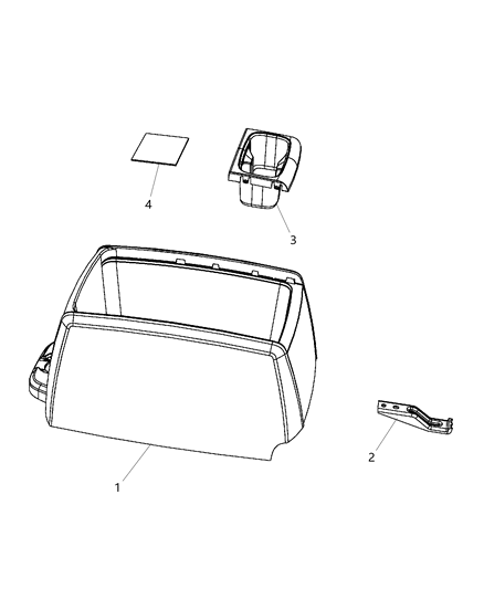 2008 Dodge Grand Caravan Console Floor Low Line Diagram