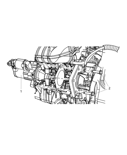 2014 Dodge Journey Starter & Related Parts Diagram 3