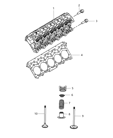 2008 Dodge Viper Cylinder Head Diagram