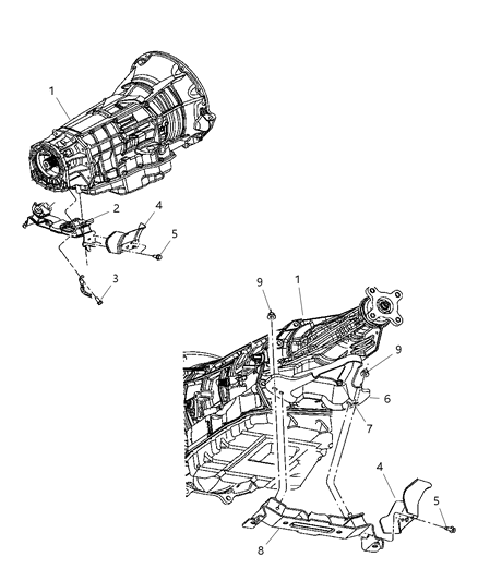 2007 Jeep Grand Cherokee Mount, Transmission Diagram 4