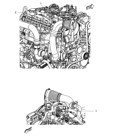 2014 Ram C/V Crankcase Ventilation Diagram 1