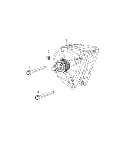 2016 Dodge Viper ALTENATOR-Engine Diagram for 5037198AF