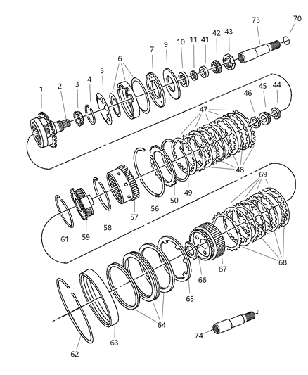 2006 Dodge Dakota Gear Train Diagram 1