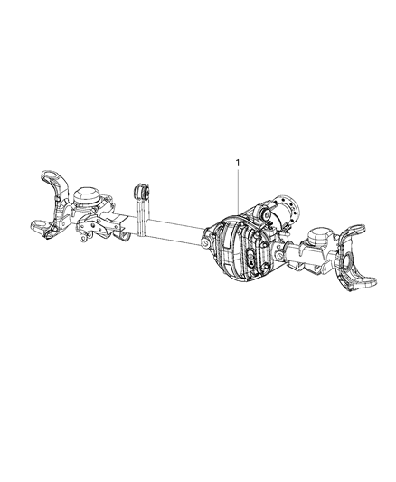 2017 Jeep Wrangler Front Axle Assembly Diagram 3