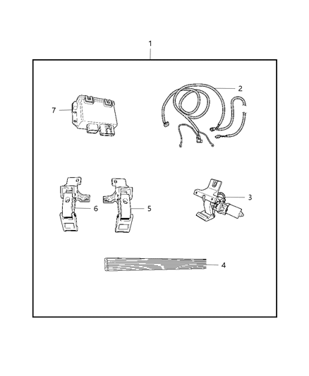 2008 Chrysler Aspen Board Kit - Running - Power Diagram