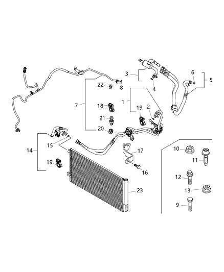 2020 Jeep Renegade A/C Plumbing Diagram 3