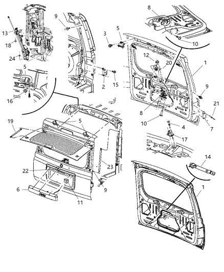 2009 Jeep Commander Screw Diagram for 6508172AA