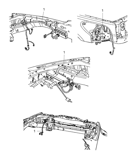 2011 Ram Dakota Wiring-HEADLAMP To Dash Diagram for 68080710AA