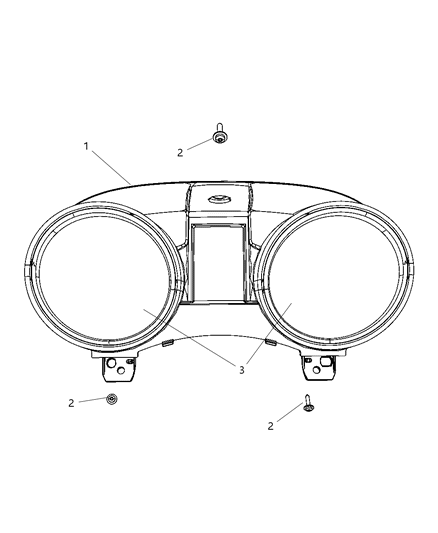 2011 Dodge Durango Cluster-Instrument Panel Diagram for 5172875AF