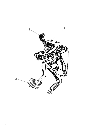 2006 Chrysler Pacifica Pedal Assembly Diagram