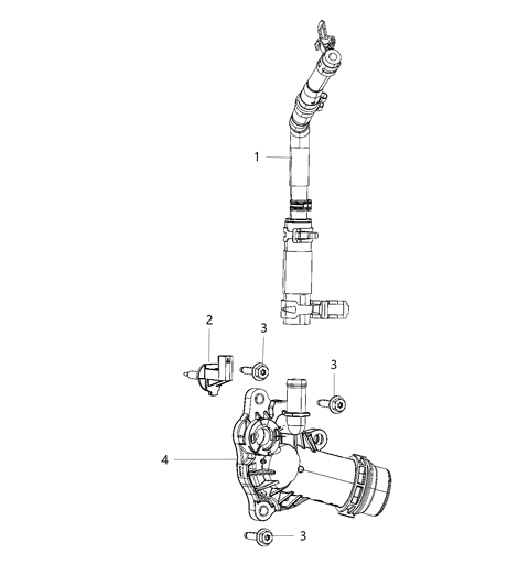 2019 Chrysler Pacifica Thermostat Diagram for 68217305AF