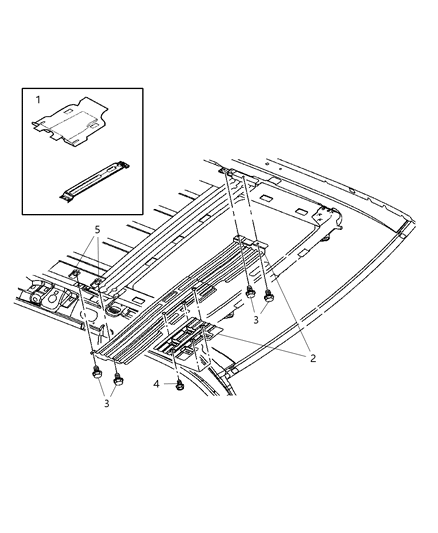 2006 Jeep Commander Media System Brackets Diagram