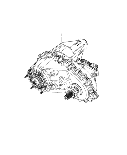 2014 Ram 1500 Transfer Case Assembly Diagram 1