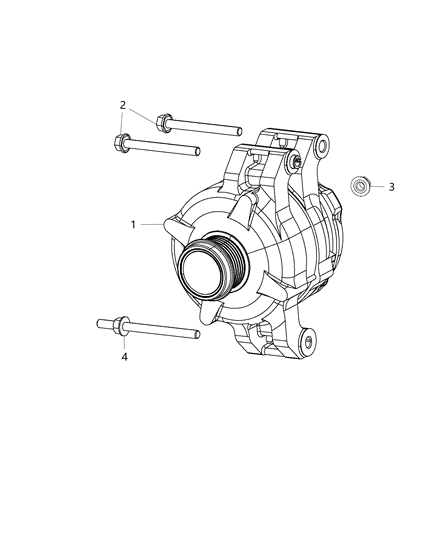 2016 Dodge Durango Generator/Alternator Diagram 1