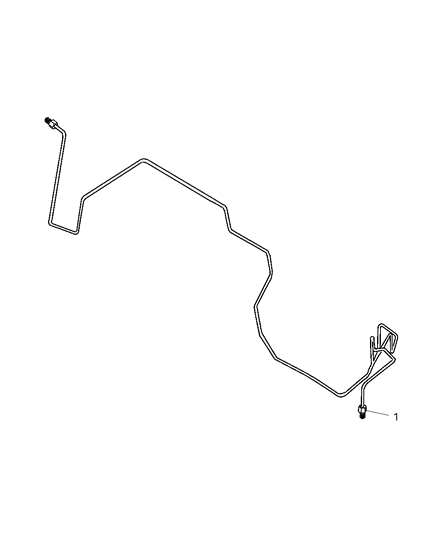 2005 Jeep Liberty Bundle-Fuel And Brake Lines Diagram for 52128971AE