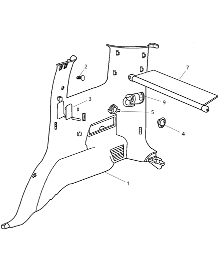 2002 Jeep Liberty Pin-Push Diagram for XD15XDVAA