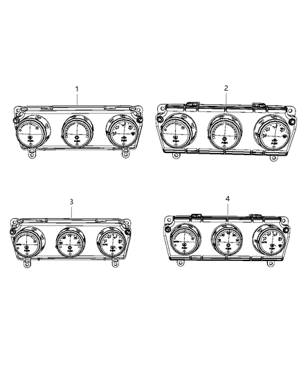 2008 Dodge Avenger Air Conditioner And Heater Control Diagram for 55111887AB