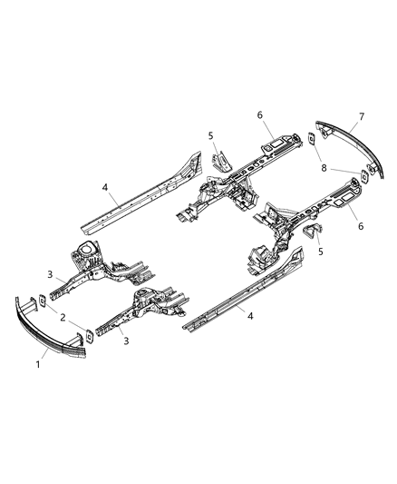 2015 Chrysler 200 Tape Diagram for 68225265AA