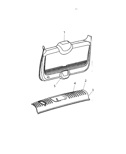 2005 Chrysler PT Cruiser RETAINER-Trim Diagram for UB33MF1AA