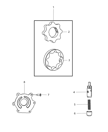 2008 Chrysler Pacifica Engine Oiling Pump Diagram 1