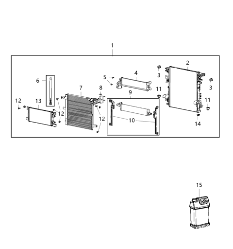 2020 Jeep Wrangler Radiator-Engine Cooling Diagram for 68314786AC