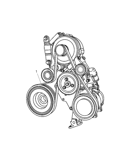 2003 Chrysler PT Cruiser Belts, Drive Diagram 3