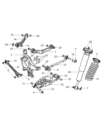 thumbnail image 2 of Front Pair Shocks Struts For 2004-2008 Chrysler Pacifica FWD – SCITOO CB808972S01 2 of 3