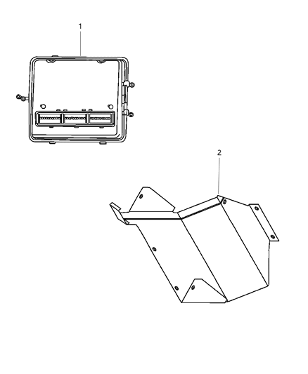 1998 Dodge Viper Engine Controller Module Diagram for 4854704AC