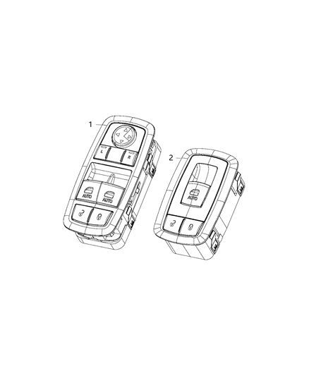 2020 Dodge Challenger Switch-Front Door Diagram for 68183752AF