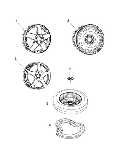 2020 Jeep Grand Cherokee Spare Wheel Stowage Diagram