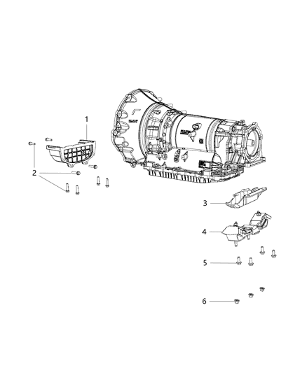 2013 Ram 1500 Transmission Support Diagram 2