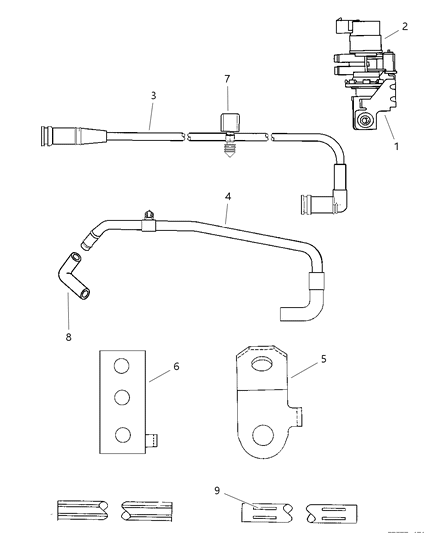 1997 Dodge Avenger Tube Diagram for 4669881