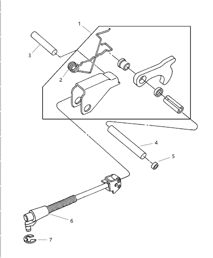 1998 Dodge Stratus Parking Sprag Diagram