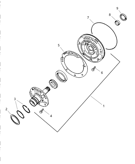 2001 Dodge Grand Caravan Oil Pump With Reaction Shaft Diagram 1