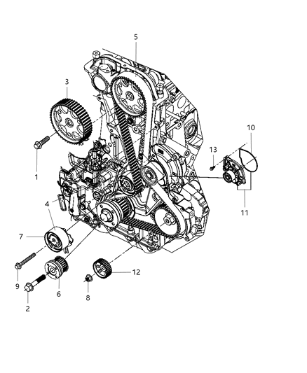 2009 Jeep Liberty Bolt Diagram for 68029490AA