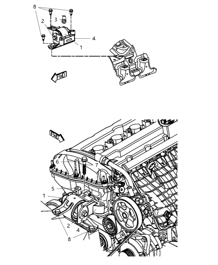 2009 Dodge Caliber Engine Mounting Diagram 23