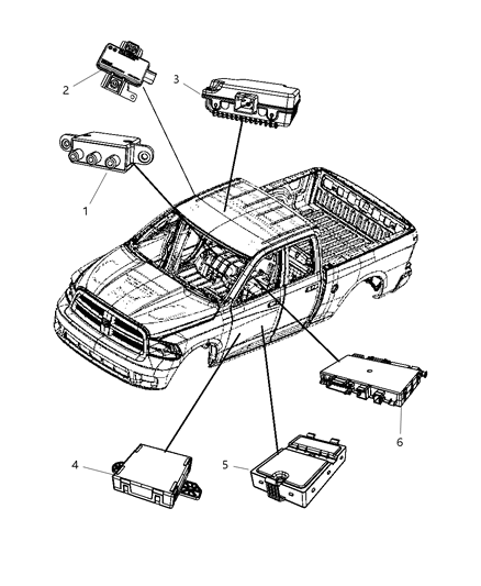 2010 Dodge Ram 2500 Modules Diagram