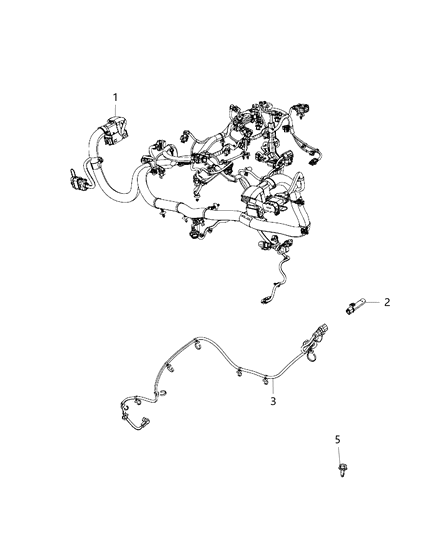 2020 Jeep Wrangler Wiring-Engine Block Heater Diagram for 68357703AB