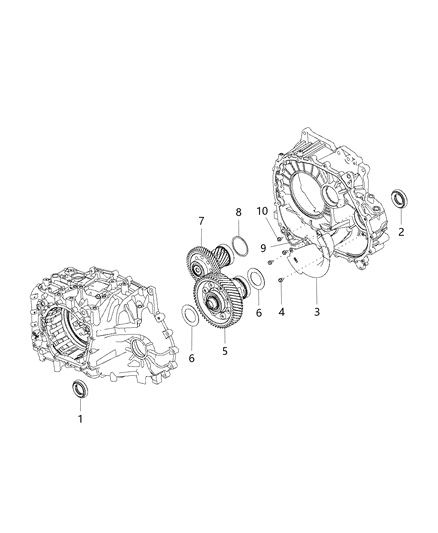 2015 Dodge Dart Gear-TRANSAXLE Diagram for 68250097AA