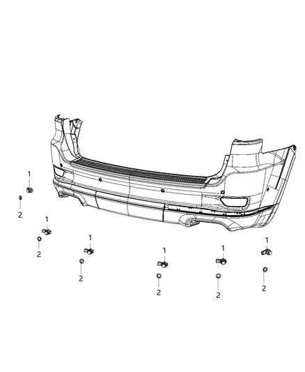 2021 Jeep Grand Cherokee Park Assist Diagram 3