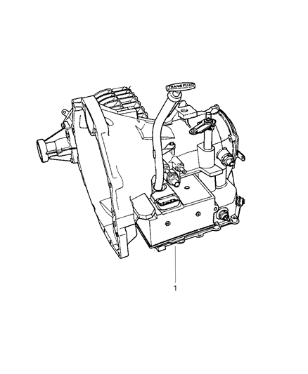 1999 Dodge Caravan Transaxle Diagram for RX016445AB