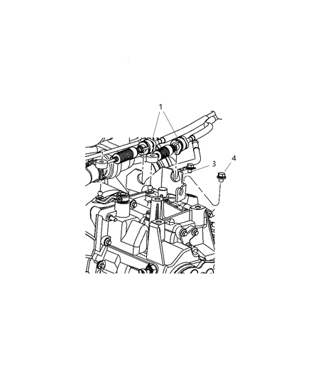 2010 Dodge Caliber Gear Shift Cable And Bracket Diagram 2