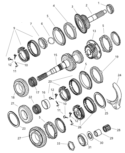 2005 Dodge Ram 3500 Gear Train Diagram 4