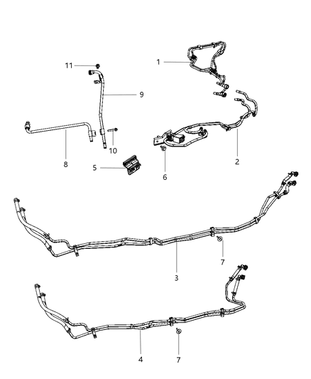 2012 Ram 3500 A/C Urea Plumbing Diagram