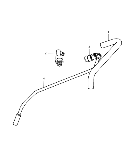 2004 Dodge Neon Hose-POLUTION Control Valve Diagram for 5045007AB