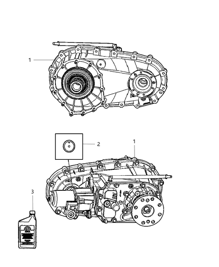 2009 Jeep Grand Cherokee Transfer Case Assembly & Identification Diagram 3